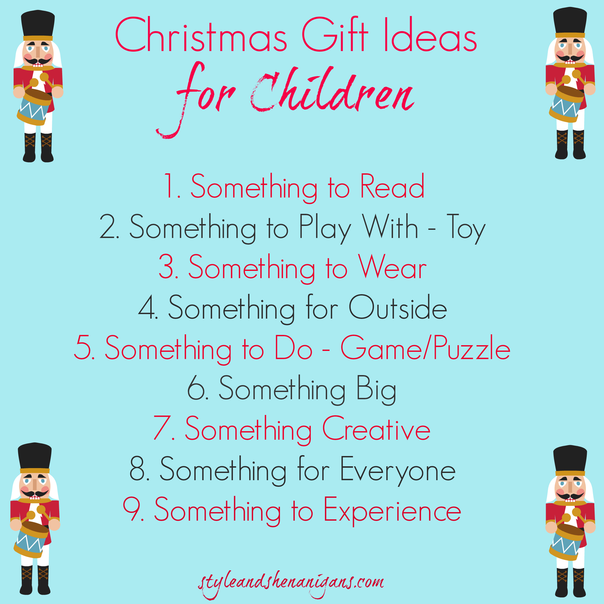 Christmas Gift Ideas for Kids (Christmas 2014)  Style & Shenanigans