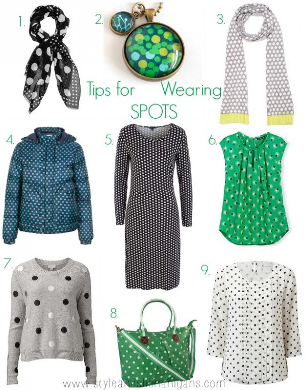 Style and Shenanigans  6 Day Print Challenge Tips for Wearing Spots Collage