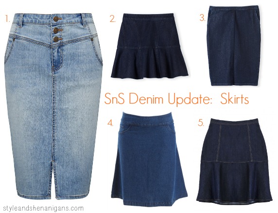 SnS Denim Update: Dresses, skirts, shirts and jackets - Style & Shenanigans