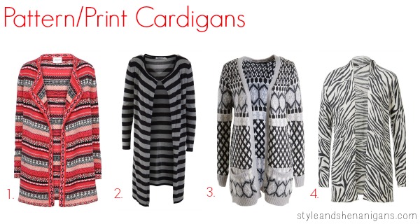 SnS Style Update Pattern:Print Cardigans