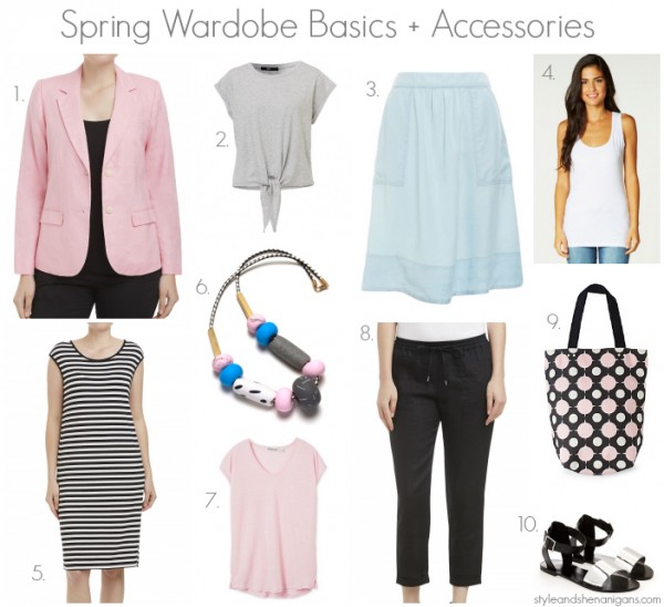 Style and Shenanigans Spring Wardrobe Basics + Accessories