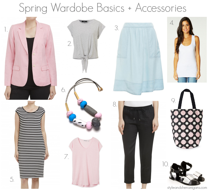 Spring Wardrobe Basics + Accessories - Style & Shenanigans