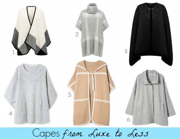 Capes from Luxe to Less