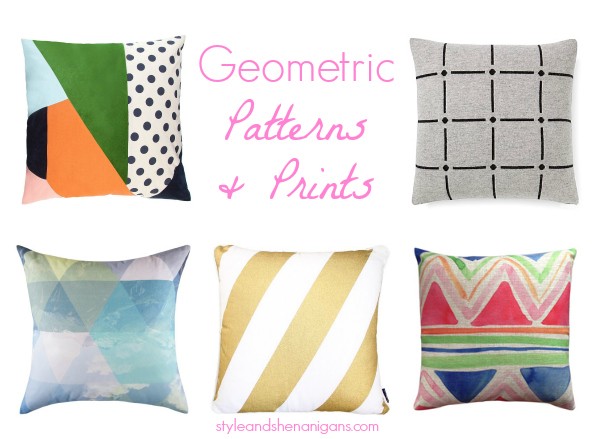 Geo Cushions Patterns and Prints