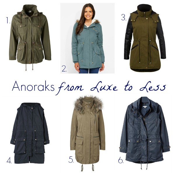 Anoraks from luxe to less