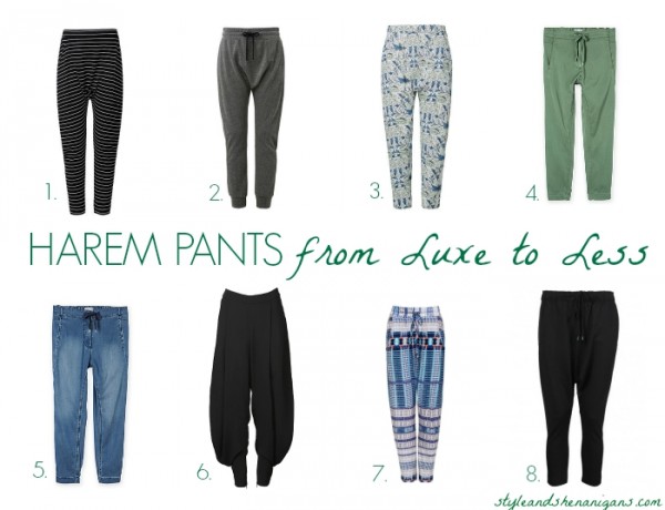 Harem Pants from Luxe to Less