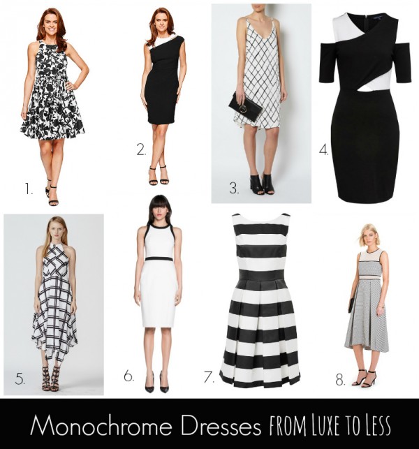 Monochrome Dresses from Luxe to Less Slider