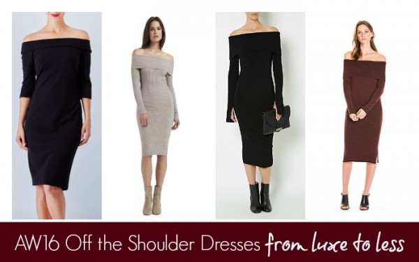 AW16 Off the Shoulder Dresses From Luxe to Less