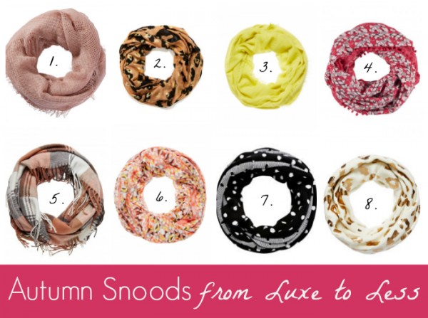 Autumn Snoods from Luxe to Less