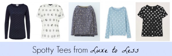 Spotty Tees from Luxe to Less