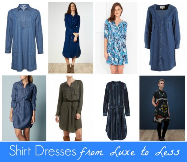 Shirt Dresses from Luxe to Less