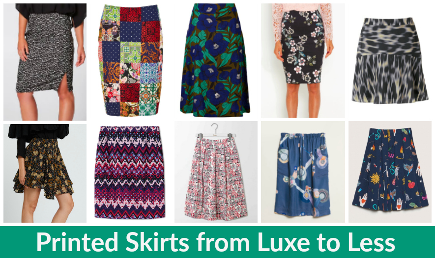 Printed Skirts from Luxe to Less - Style & Shenanigans